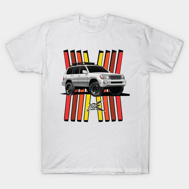 toyota landcruiser lc100 T-Shirt by naquash